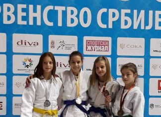 Велики успех Џудо клуба „Јединство“ ЗЛАТО ЗА АНДРИЈАНУ
