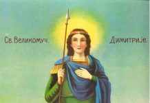 СВЕТИ ДИМИТРИЈЕ (8. новембар)