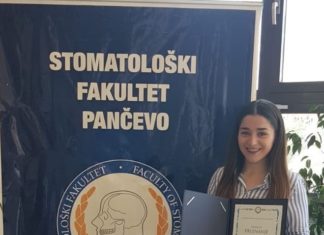 Марија Томић, једна од најбољих свршених студената Стоматолошког факултета у Панчеву ХВАЛА ПРОФЕСОРИМА И МЕНТОРИМА, ИЗУЗЕТНИ СУ!