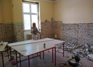 У ОШ „Ђура Јакшић“ у току су радови на сређивању кухиње И ГРАД И МЕСНА ЗАЈЕДНИЦА