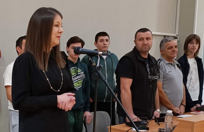 ПОДРШКА ОПШТИНЕ... Зорана Братић на отварању турнира