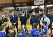 Вања Удовичић и Дане Баста посетили једну школу и један фудбалски клуб ПАНЧЕВО ЈЕ ГРАД СПОРТА И ГРАД МЛАДИХ
