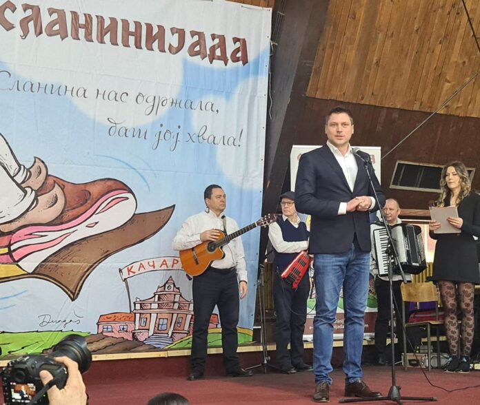 ОТВАРАЊЕ... Александар Стевановић на отварању 36. „Сланинијаде“