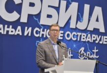 Председник Александар Вучић на великом народном скупу поручио: СРБИЈА ЈЕ ЈЕДИНА СВЕТИЊА КОЈУ МОРАМО ДА БРАНИМО И ОДБРАНИМО